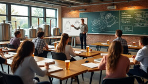 découvrez comment la bière est intégrée dans les programmes des écoles hôtelières : enseignement des techniques de dégustation, histoire, accords mets et bières, et gestion professionnelle pour former les futurs experts du secteur.