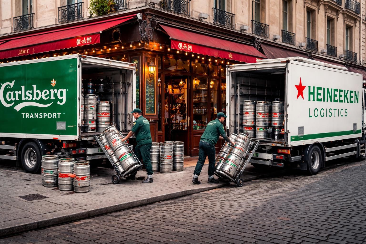 assurez la livraison rapide de vos fûts de bière artisanale dans les bars parisiens grâce à carlsberg transport et heineken logistics, experts en logistique de qualité.