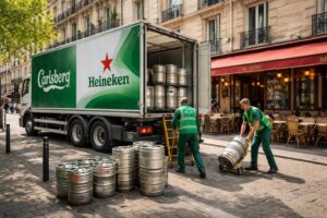 découvrez la livraison rapide de fûts de bière artisanale dans les bars parisiens avec carlsberg transport et heineken logistics, alliant qualité et efficacité.